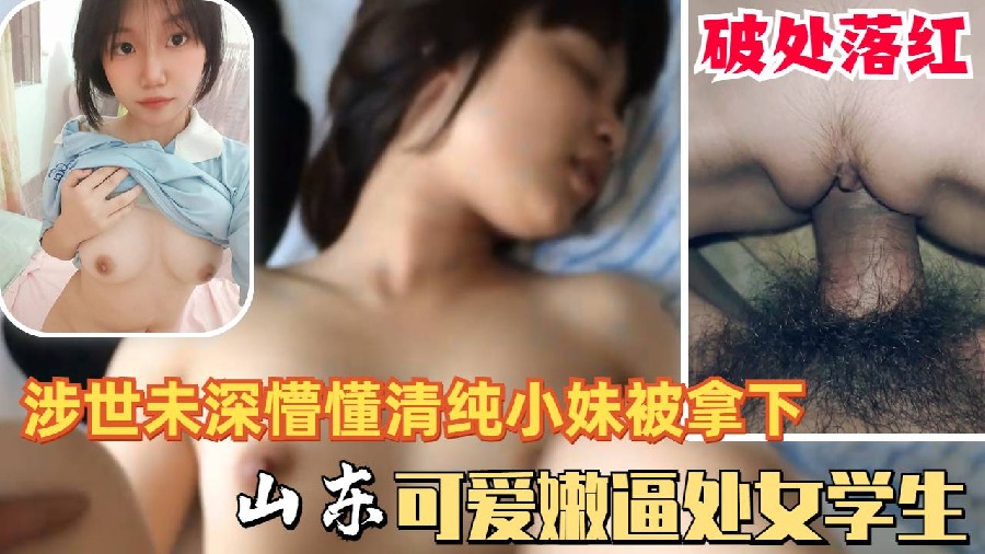 可愛懵懂清純山東高中少女學生處女被拿下落紅被豬拱的白菜